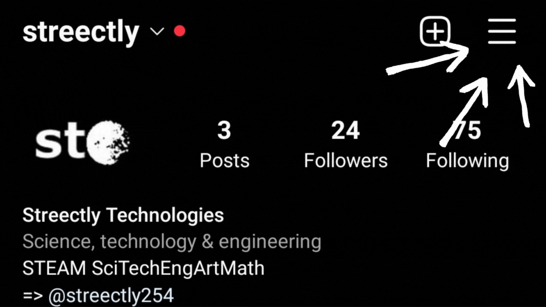 Open your Account Menu