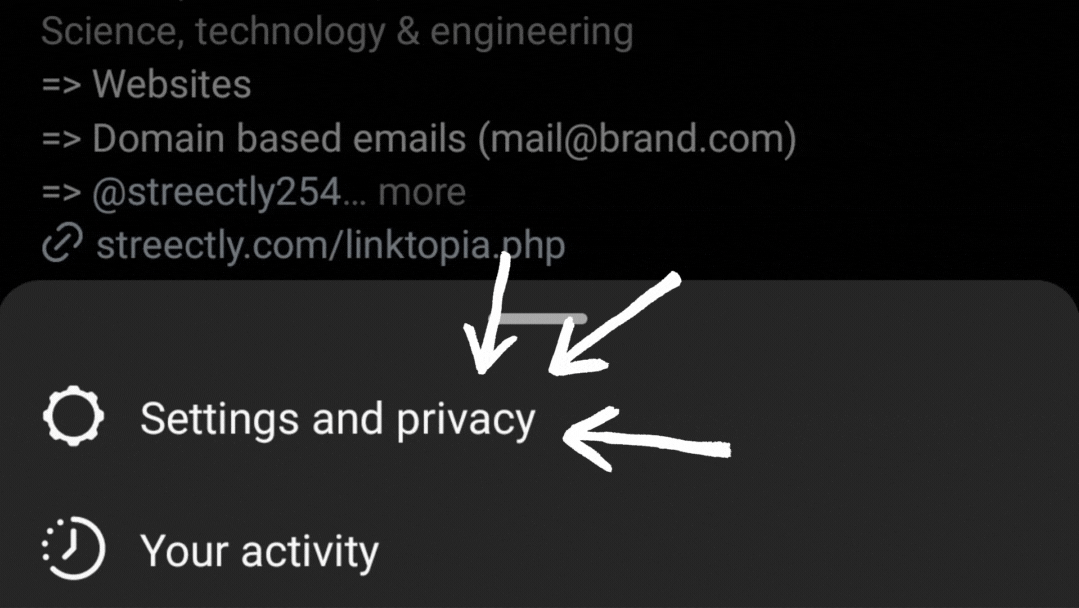 Open your Account Settings